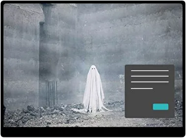 Una Historia de Fantasmas Oscuro tema para Windows 11
