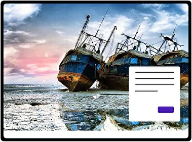 Porzucone Statki motyw dla Windows 10 i 11