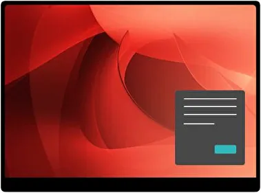 AbstractRood Donker thema voor Windows 11