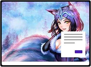Ahri Lol tema para Windows 11