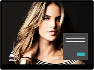 Alessandra Ambrosio Oscuro tema para Windows 11