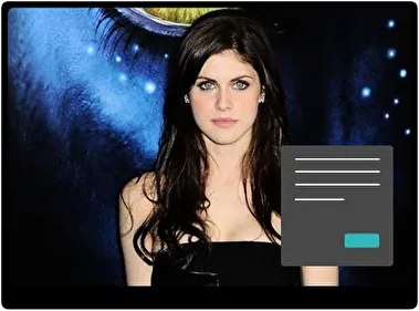 Alexandra Daddario Oscuro tema para Windows 11