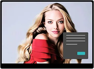 Amanda Seyfried Oscuro tema para Windows 11