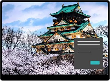 Edificios Antiguos Oscuro tema para Windows 11