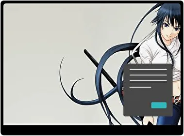 Chica Anime Lucha Oscuro tema para Windows 11