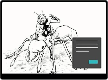 Hombre Hormiga Oscuro tema para Windows 11