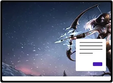 Ashe Lol tema para Windows 11