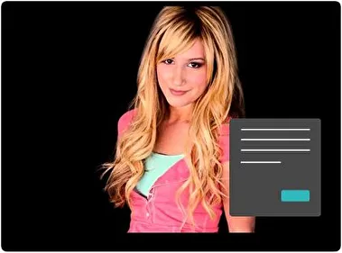 Ashley Tisdale Oscuro tema para Windows 11
