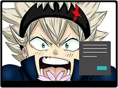 Asta Black Clover Ciemny motyw dla Windows 10 i 11