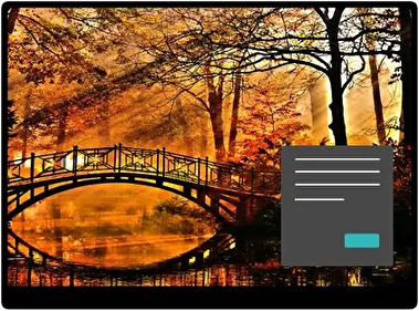 Otoño Acariciando el Río Oscuro tema para Windows 11