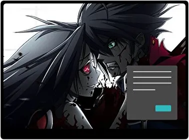 Anime Asombroso Oscuro tema para Windows 11