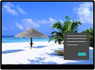 Playa de Bahamas Oscuro tema para Windows 11