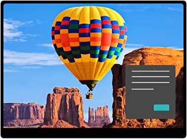Balony Ciemny motyw dla Windows 10 i 11