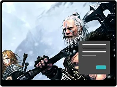 Bárbaro Diablo III Oscuro tema para Windows 11