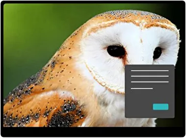 Torenuil Donker thema voor Windows 11