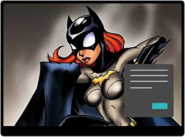 Chica Murciélago Oscuro tema para Windows 11