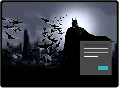 Komiksy o Batmanie Ciemny motyw dla Windows 10 i 11