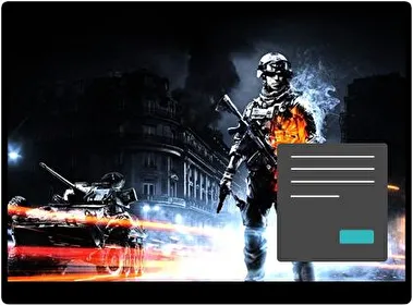 Campo de Batalla 3 Oscuro tema para Windows 11