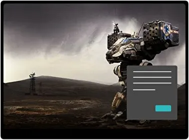 Battletech1 Oscuro tema para Windows 11