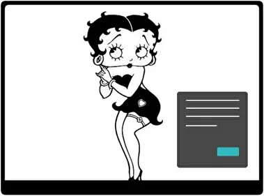 Betty Boop Oscuro tema para Windows 11