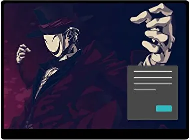 Bala Negra Oscuro tema para Windows 11