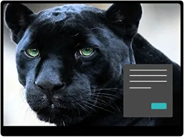 Pantera Negra Oscuro tema para Windows 11