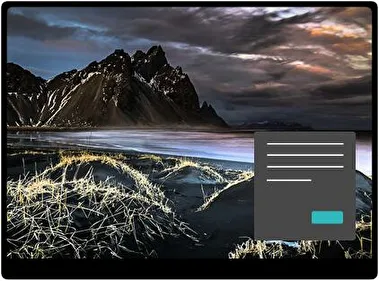 Playa de Arena Negra Oscuro tema para Windows 11