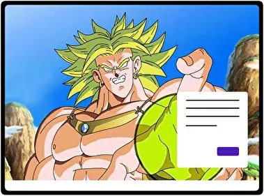 Broly tema para Windows 11