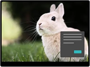 Bunny Donker thema voor Windows 11