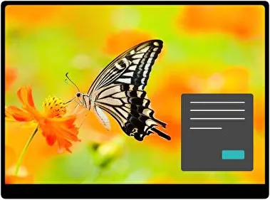 Vlinder Donker thema voor Windows 11
