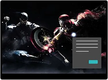 Capitán América: Civil War Oscuro tema para Windows 11