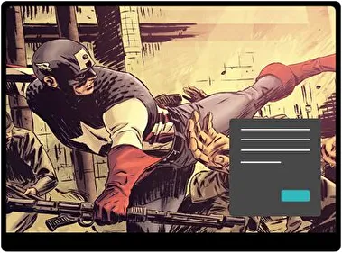 Capitán América Oscuro tema para Windows 11