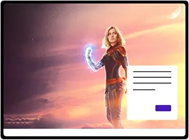 Kapitan Marvel motyw dla Windows 10 i 11