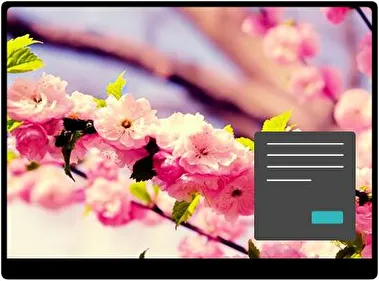 Sakura Oscuro tema para Windows 11