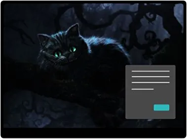 Kot z Cheshire Ciemny motyw dla Windows 10 i 11