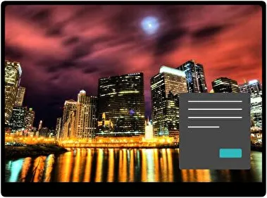 Linia Horyzontu Chicago Ciemny motyw dla Windows 10 i 11