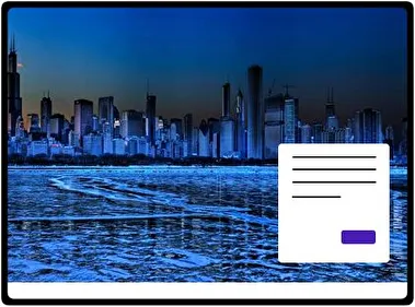 Linia Horyzontu Chicago motyw dla Windows 10 i 11