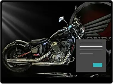 Motocykl Chopper Ciemny motyw dla Windows 10 i 11