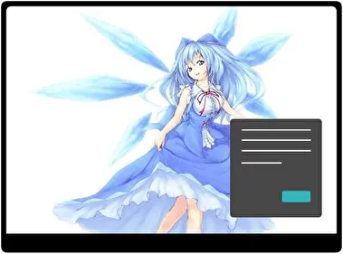 Cirno Oscuro tema para Windows 11