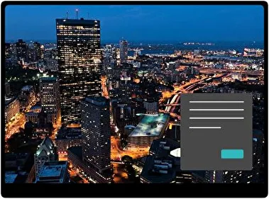 Panorama Miejska Ciemny motyw dla Windows 10 i 11
