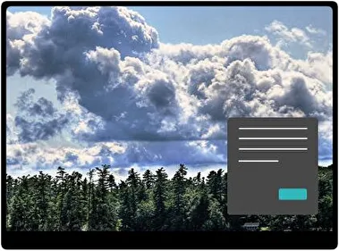 Nubes Oscuro tema para Windows 11