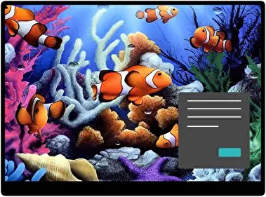 Pez Payaso Oscuro tema para Windows 11