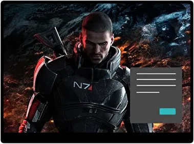 Comandante Shepard Oscuro tema para Windows 11