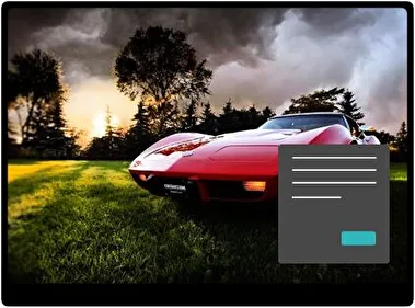 Corvette Ciemny motyw dla Windows 10 i 11
