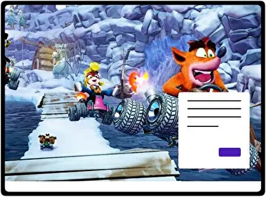 Carrera de Equipo Crash tema para Windows 11