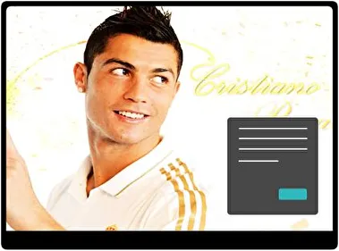 Cristiano Ronaldo Oscuro tema para Windows 11
