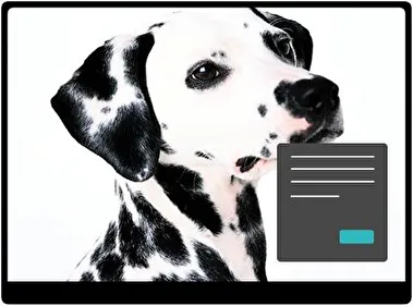 Dalmatische Donker thema voor Windows 11