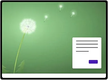 Diente de león tema para Windows 11