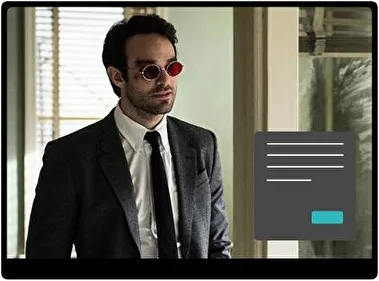 Serie de TV Daredevil Oscuro tema para Windows 11