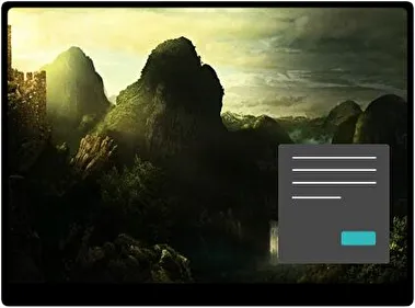 Paisaje Fantástico de Oscuridad Oscuro tema para Windows 11